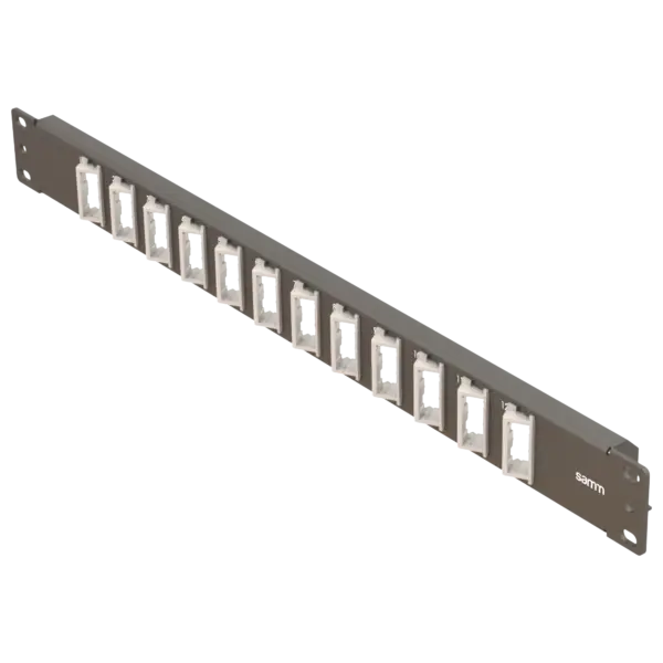 19-1u-fp7-12-acili-dubleks-fiber-adaptorler-icin-on-panel-bos-siyah-mio-serisi-samm-teknoloji-16155-14-B 19” 1U, FP7 12 Açılı Dubleks, Fiber Adaptörler için Ön Panel, Boş, Siyah