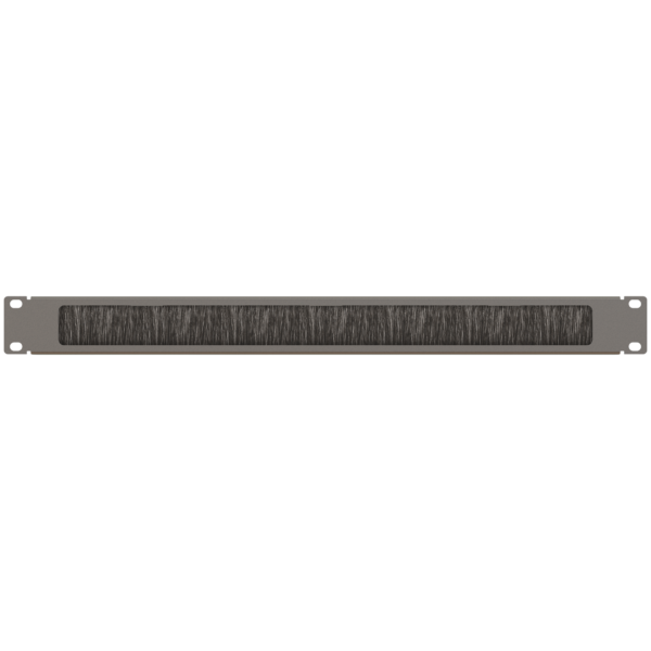 19" 1U Pass-Through Panel with Brush Strip | 1 Pc/Pack