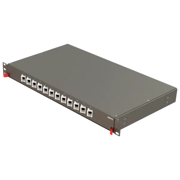 bright-series-rail-sliding-12angled-holes-fp09-empty-patch-panel-bright-series-fixed-type-panels-samm-teknoloji-5540-33-B Bright Series | Rail Sliding | 12 Angled Holes | FP09 | Empty Patch Panel