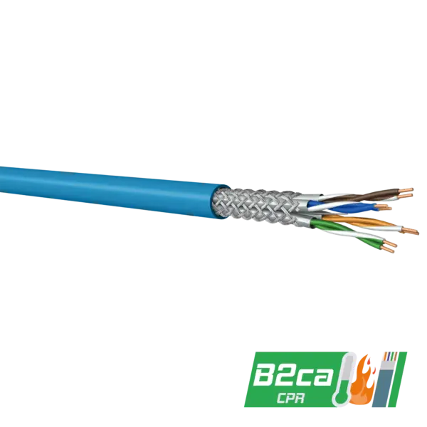 CAT6A S/FTP Data Cable | 500 MHz | LSZH-B2ca | 500m | Blue