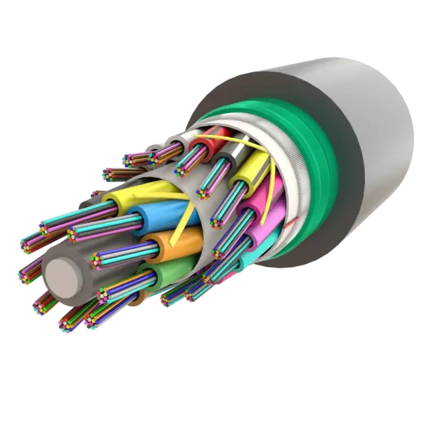 Çelik Zırhlı Çok Tüplü Fiber Optik Kablo | Gel-Filled Dry Core | AT-D1Q(ZN-GY)(SR)2Y | 432F