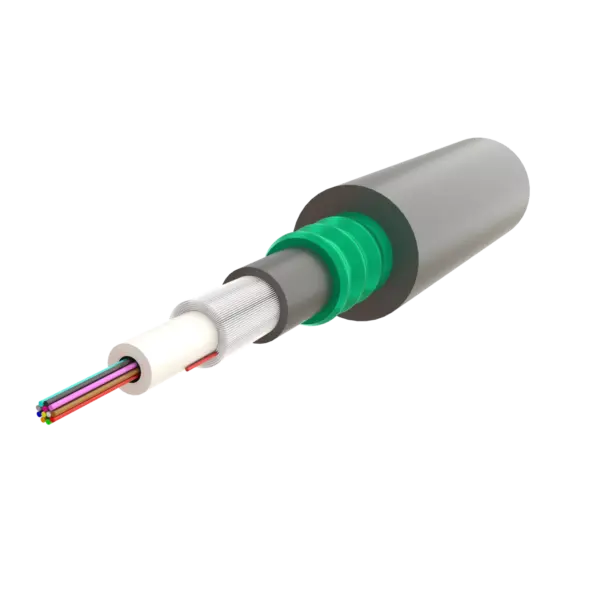 Çift Kılıflı Çelik Zırhlı Merkezi Tüplü Fiber Optik Kablo | Gel-Filled Dry Core | A-D1Q(ZN-GY)2Y(SR)2Y | UP to 24F