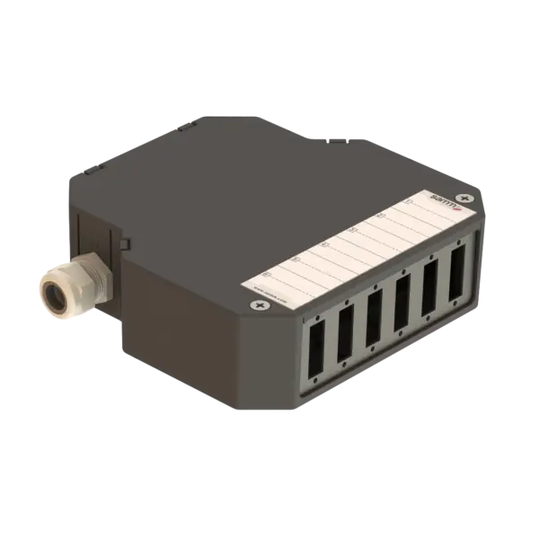 DIN Rail Termination Box | Straight | DP7 Empty (LC/QD SC/DX)