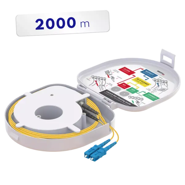 Doğrudan Konnektörlü Fiber Optik OTDR Launch Box | Single Mode G657.A2 | SC UPC/SC UPC | 2000 metre