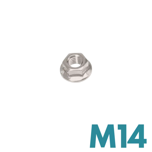 FDS_DIN 6923 Galvanizli Çelik M14 Flanşlı Somun Kit 1