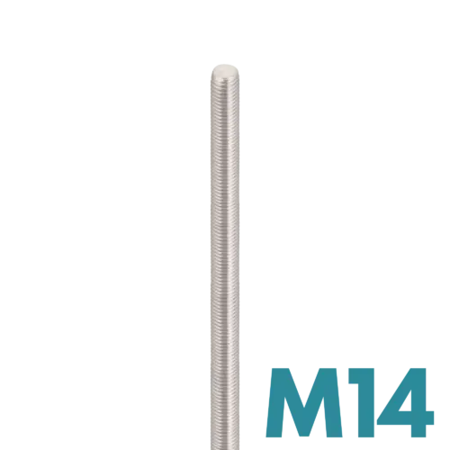 FDS_Galvanized Steel M14 Threaded Rod 1M