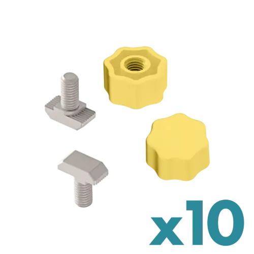 knurled-quick-knob-with-t-bolt-kit-of-10-fiber-ducting-solutions-consumables-16353-23-B FDS_Knurled Quick Knob with T-Bolt Kit of 10