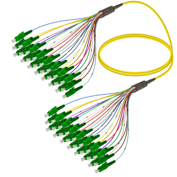 LC/APC-LC/APC | 24 Fibers Fanout | Single Mode G657.A2 | 3.0/0.9mm