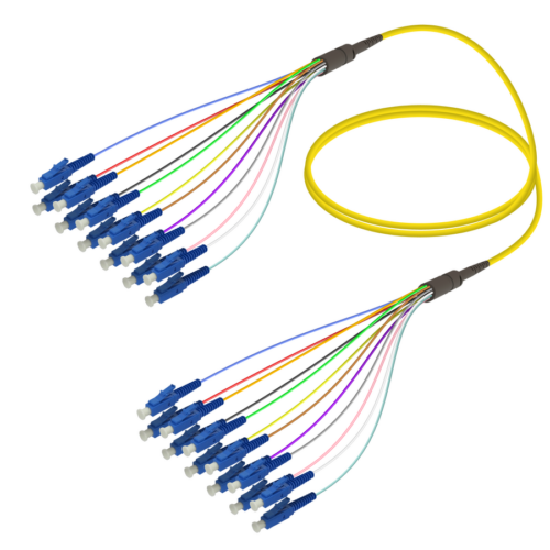 LC/UPC-LC/UPC | 12 Fibers Fanout | Single Mode G657.A2 | 3.0/0.9mm