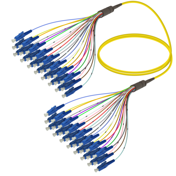 LC/UPC-LC/UPC | 24 Fibers Fanout | Single Mode G657.A2 | 3.0/0.9mm