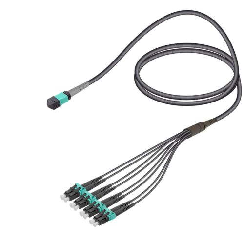 male-mtp-elite-to-lcupc-universal-fanout-base-8-multi-mode-g651om3-48-18-mm-universal-mtp-assemblies-samm-teknoloji-3101-83-B Male MTP Elite to LC/UPC Universal Fanout | Base-8 | Multi Mode G651.OM3 | 4.8/1.8mm