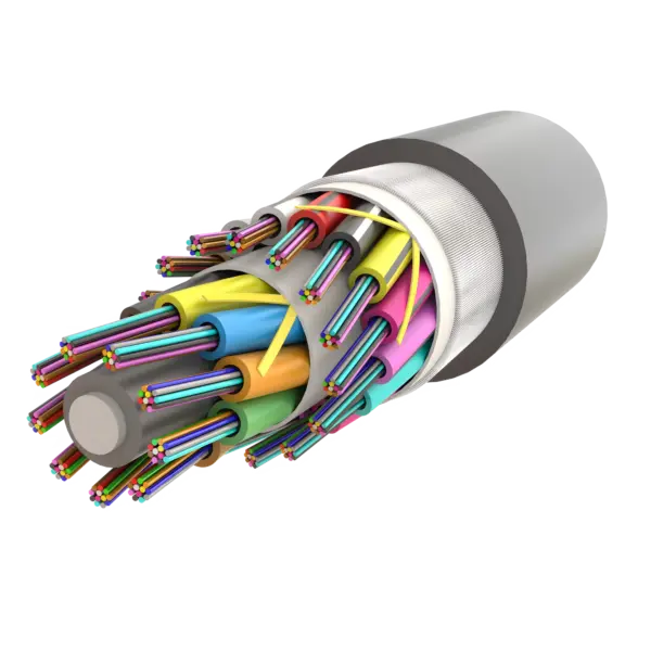 Metal İçermeyen Zırhlı Çoklu Loose Tube Fiber Optik Kablo | Jel Dolgulu | UT-D1Q(ZN-GY)BH | 288F’ye kadar | Universal