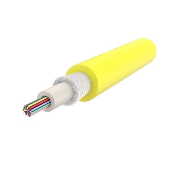 Metal İçermeyen Zırhlı Merkezi Loose Tube Fiber Optik Kablo | Jel İçermeyen | U-B1Q(ZN-GY)BH | 24F’ye kadar | Universal