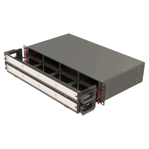 Modüler Yüksek Kapasiteli Organizerli Panel | 2U 8 Yuvalı