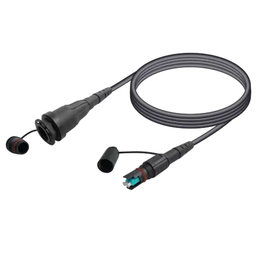 QCS Harsh Environment Multi-mode OM3 Fiber Cable Assembly | QCS-Male to QCS-Female