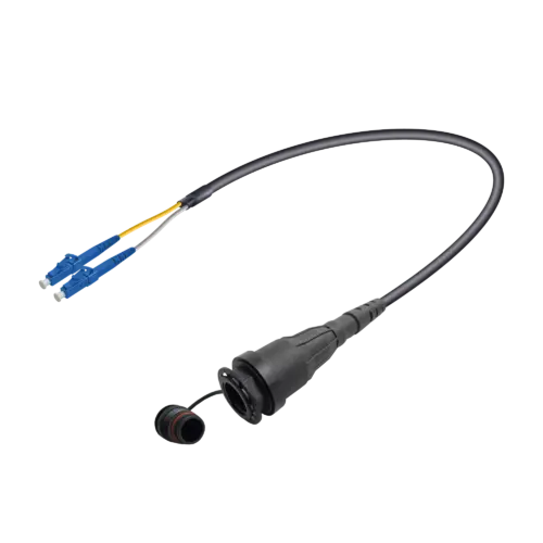 QCS Harsh Environment Single Mode A2 Fiber Cable Assembly | QCS-Female to LC-Duplex