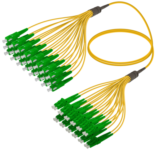 SC/APC-LC/APC | 24 Fibers Fanout | Single Mode G657.A2 | 3.0/1.8mm