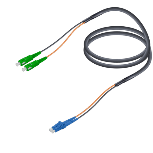 SC/APC-LC/UPC | Single Mode G657.A2 Universal FTTA Breakout | 7.0x2.0mm