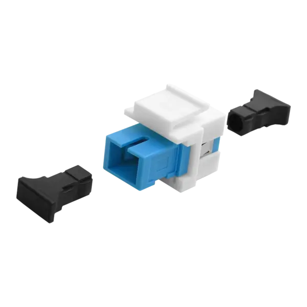 sc-simplex-keystone-coupler-w-clip-accessories-5149-11-B SC Simplex Keystone Coupler | w/ Clip Fiber Optic