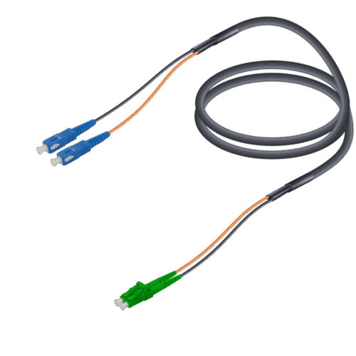 SC/UPC-LC/APC | Single Mode G657.A2 Universal FTTA Breakout | 7.0x2.0mm