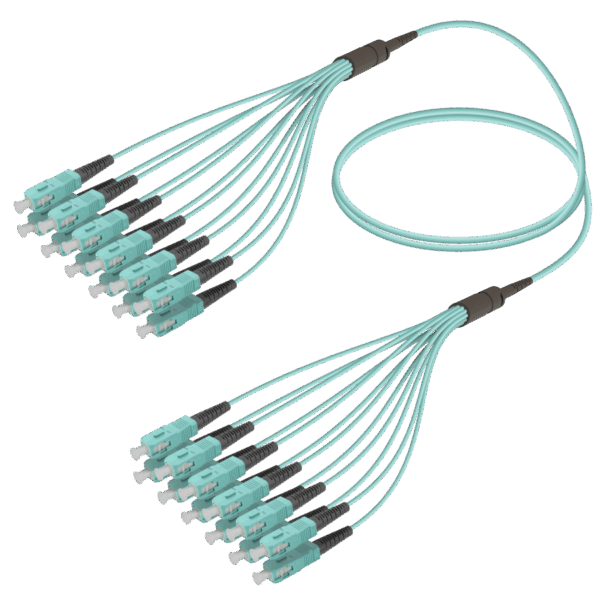 SC/UPC-SC/UPC | 12 Fiber Fanout | Multi Mode G651.OM3 | 3.0/1.8mm