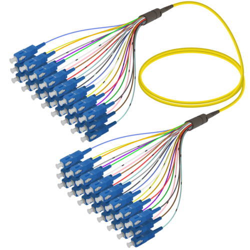 SC/UPC-SC/UPC | 24 Fibers Fanout | Single Mode G657.A2 | 3.0/0.9mm