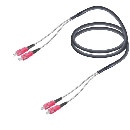 SC/UPC-SC/UPC | Multi Mode G651.OM4 Çelik Korugeli FTTA Breakout | 7.0x2.85mm