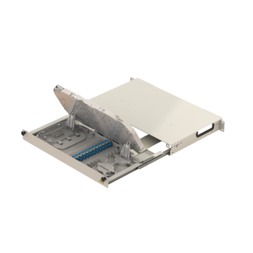 splice-to-patch-fiber-management-shelves-19-1u-tray-type-shelves-samm-teknoloji-1052-24-B Splice to Patch Fiber Management Shelves | 19" 1U