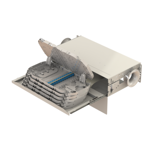 splice-to-patch-fiber-management-shelves-21-3u-tray-type-shelves-samm-teknoloji-1124-24-B Splice to Patch Fiber Management Shelves | 21" 3U