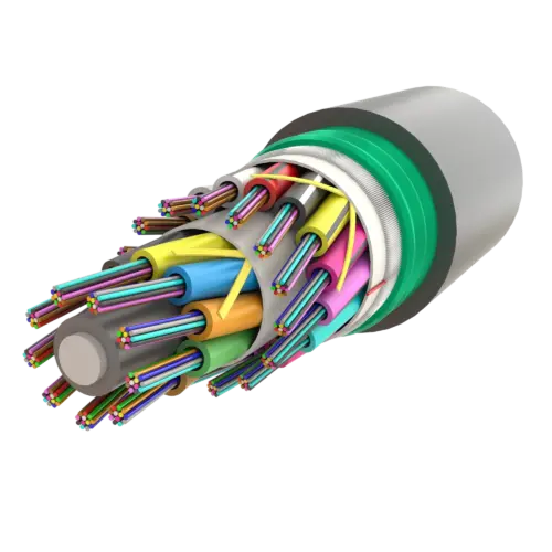 Steel Armoured Multi Loose Tube Fiber Optic Cable | Gel-Filled Dry Core | AT-D1Q(ZN-GY)(SR)2Y | 288F
