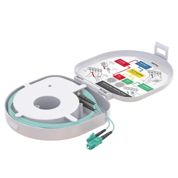 through-type-otdr-launch-box-om3-sc-upc-lc-upc-150-m-otdr-launch-box-samm-teknoloji-5483-11-B Through Type Fiber Optic OTDR Launch Box | Multi-Mode G651.OM3 | SC UPC/LC UPC | 150 meters