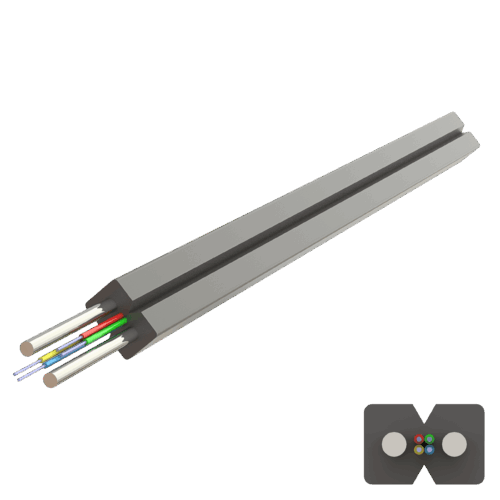 Flat Steel Drop Cable 2.0x3.0mm | U-N(ZM)H | Up to 4F | 1000 meters